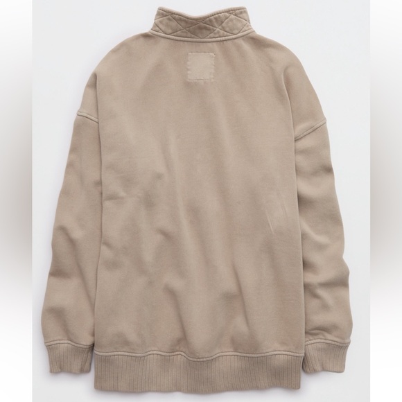 Aerie oh snap sweater shirt. Size xxl. Stone harbor color - Picture 5 of 9